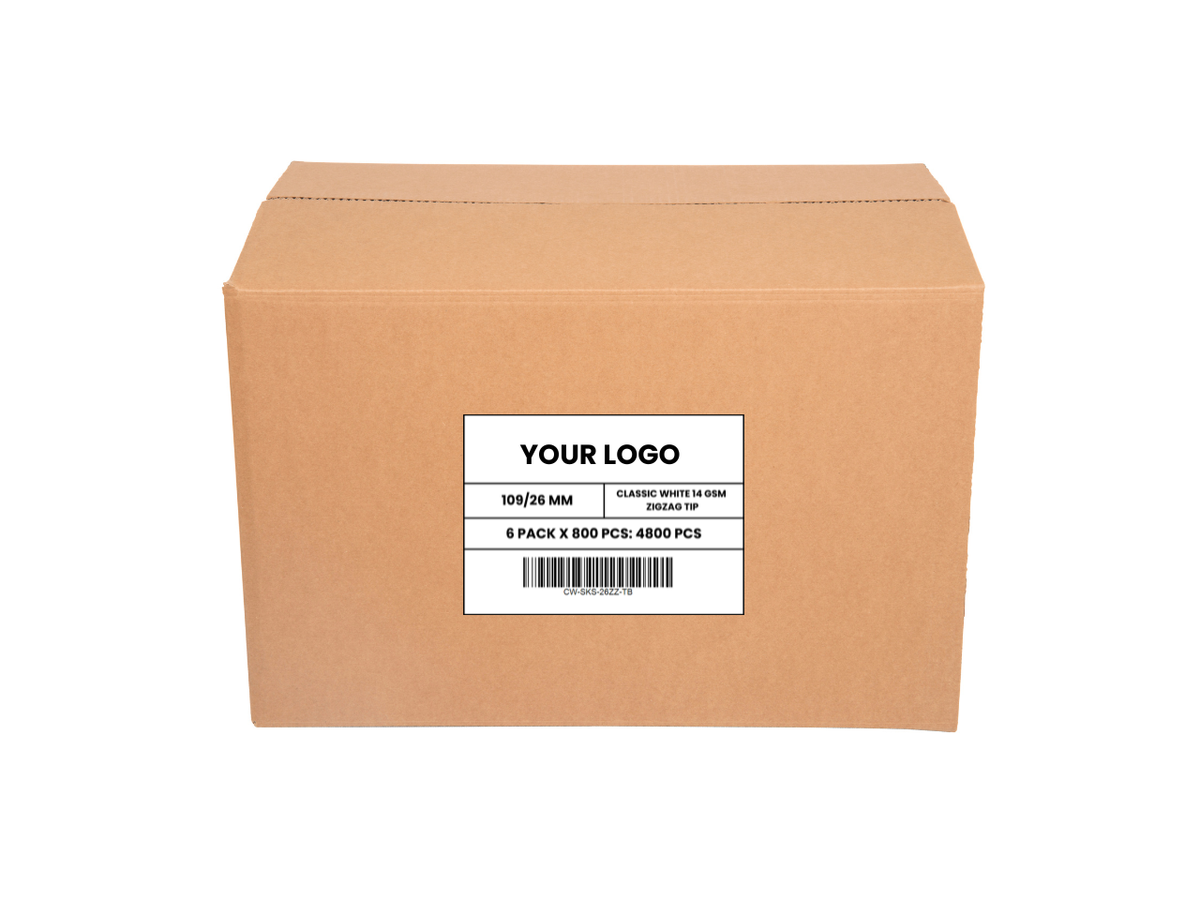 109mm Prerolled Cones - Classic White (4800 Cones per Case) (TEST)